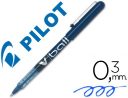 Bolígrafo roller Pilot V-ball tinta azul 0,5 mm.